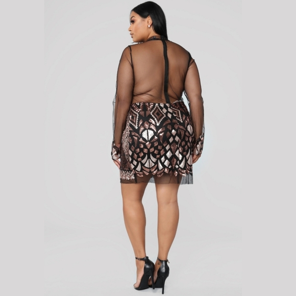 Curvy Sequin Dress - Picture 2 of 4